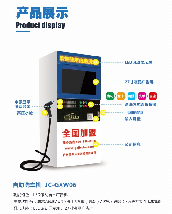 共享洗車機高壓清洗機自助洗車器